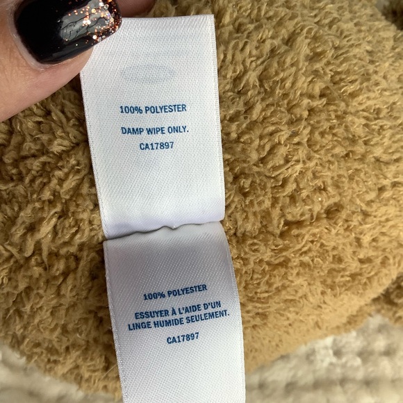 Old Navy Plush Tan Bear Stuffed Animal Toy Embroidered Nose - Picture 8 of 11